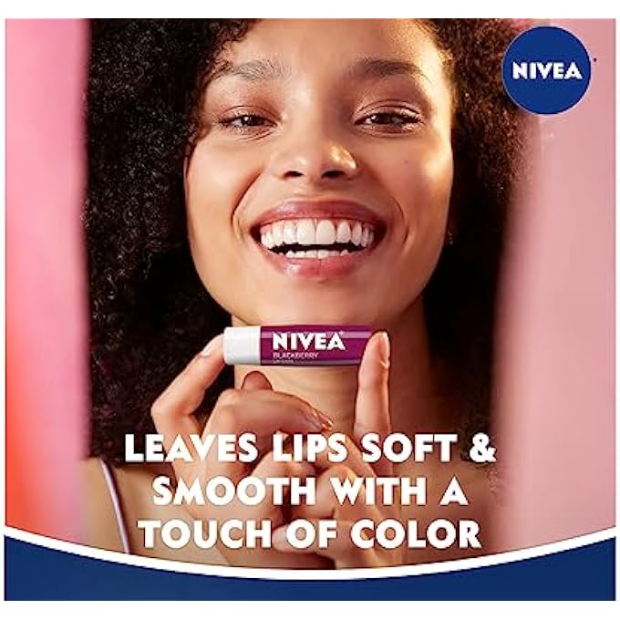 NIVEA, LIP CARE, BLACKBERRY, 0.17 OZ (4.8 G) - Image 4